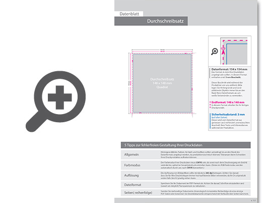 Product Bild durchschreibes__tze_quadrat_14_8_cm_x_14_8_cm__2-fach__1_0-farbig__25_s__tze_je_block