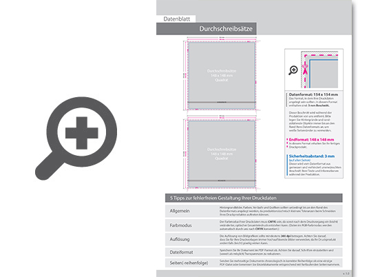Product Bild durchschreibes__tze_quadrat_14_8_cm_x_14_8_cm__2-fach__1_1-farbig__25_s__tze_je_block