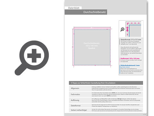 Product Bild durchschreibes__tze_quadrat_10_5_cm_x_10_5_cm__5-fach__1_0-farbig__25_s__tze_je_block