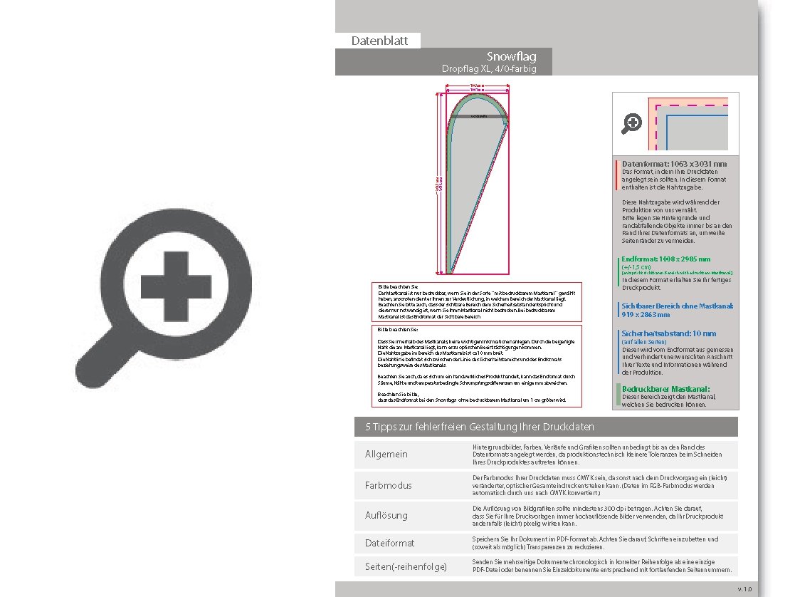 Product Bild snowflag_premium-drop_xl__4_0-farbig_bedruckt_inkl__gest__nge_und_12-kg-metallbodenplatte