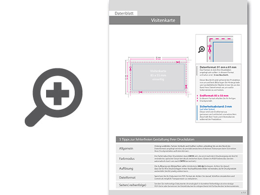 Product Bild visitenkarten_quer_5_0_farbig_85_x_55_mm_mit_einseitigem_partiellem_uv-lack___einseitig_bedruckt_(cmyk_4-farbig_+_1_gold-sonderfarbe)