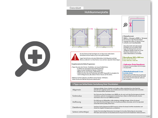 Product Bild wahlplakat_auf_hohlkammerplatte_in_haus-form_konturgefr__st___beidseitig_4_4-farbig_bedruckt