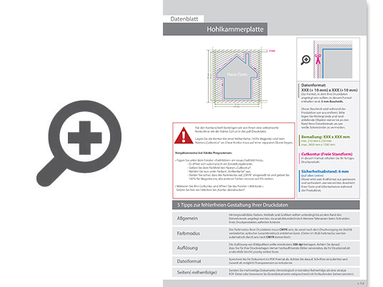 Product Bild wahlplakat_auf_hohlkammerplatte_in_haus-form_konturgefr__st___einseitig_4_0-farbig_bedruckt