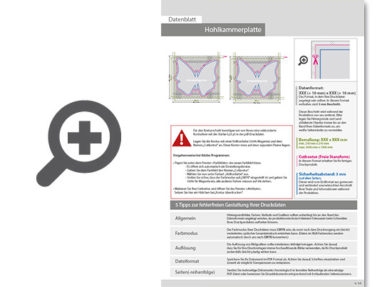 Product Bild wahlplakat_auf_hohlkammerplatte_in_schmetterling-form_konturgefr__st___beidseitig_4_4-farbig_bedruckt