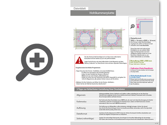 Product Bild wahlplakat_auf_hohlkammerplatte_in_schneeflocke-form_konturgefr__st___beidseitig_4_4-farbig_bedruckt