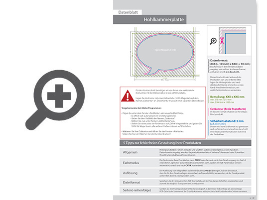 Product Bild wahlplakat_auf_hohlkammerplatte_in_sprechblase-form_konturgefr__st___beidseitig_4_4-farbig_bedruckt