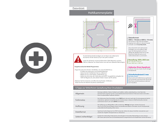 Product Bild wahlplakat_auf_hohlkammerplatte_in_stern-form_konturgefr__st___einseitig_4_0-farbig_bedruckt